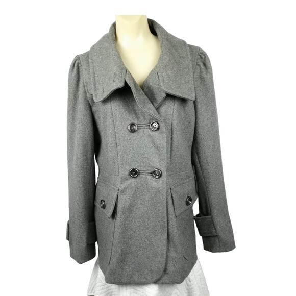 1 MADISON ~Womens Wool Blend Winter Coat~L - Picture 2 of 8